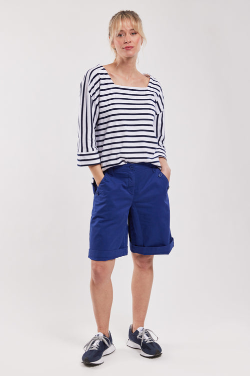Sailor-style Bermuda shorts - cotton - Armor-lux - 5