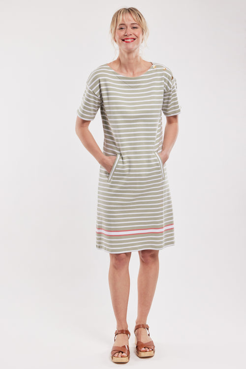 Striped dress - thick cotton - Armor-lux - 1