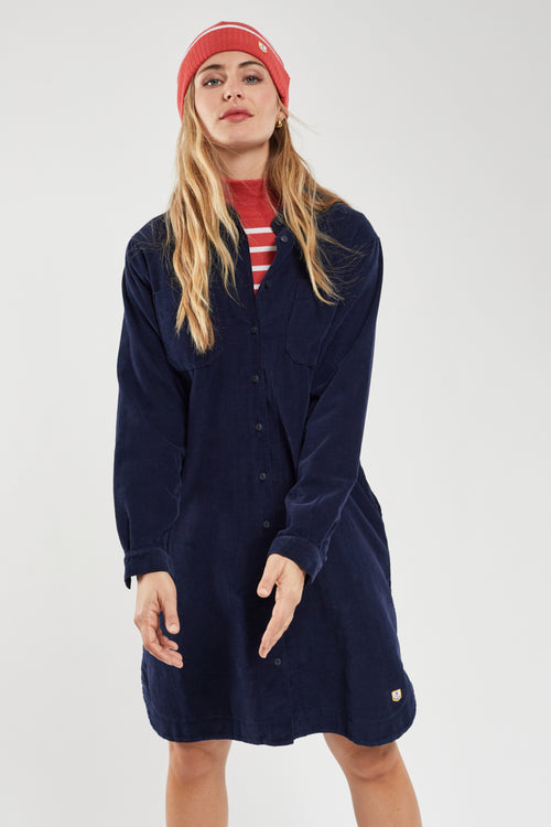 Robe chemise en velours - coton - Armor-lux - 3