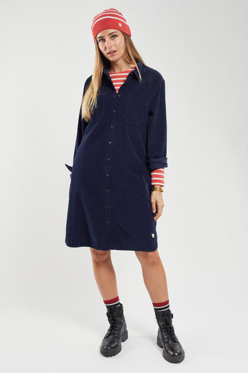 Robe chemise en velours - coton - Armor-lux - 4