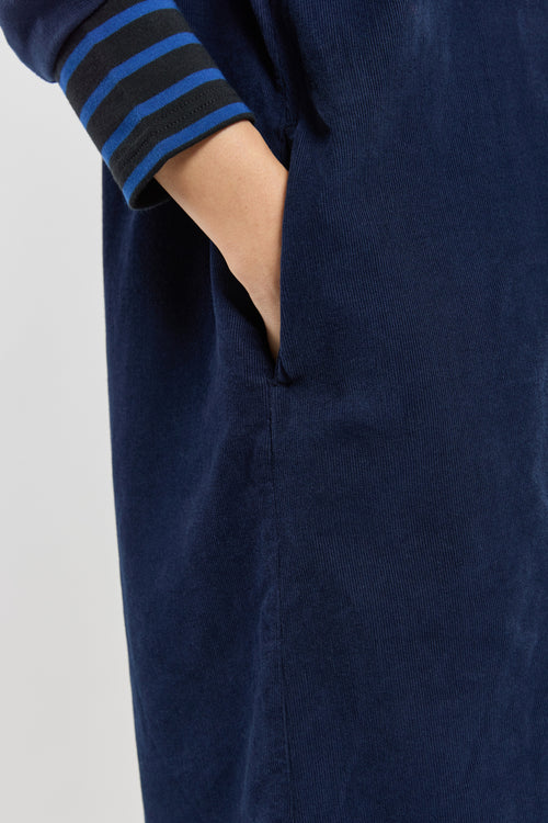 Hemdblusenkleid aus Samt – Baumwolle - Armor-lux - 5