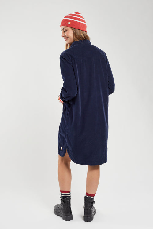 Corduroy shirt dress - cotton - Armor-lux - 6