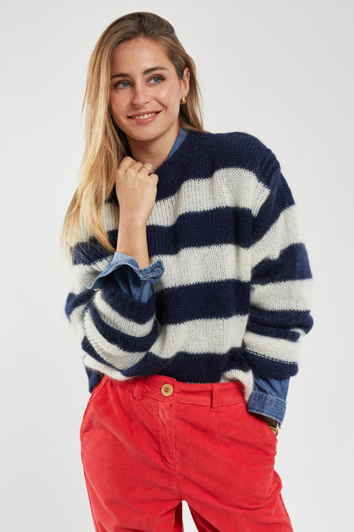 Gestreifter Pullover – Mohair und Merinowolle - Armor-lux - 2