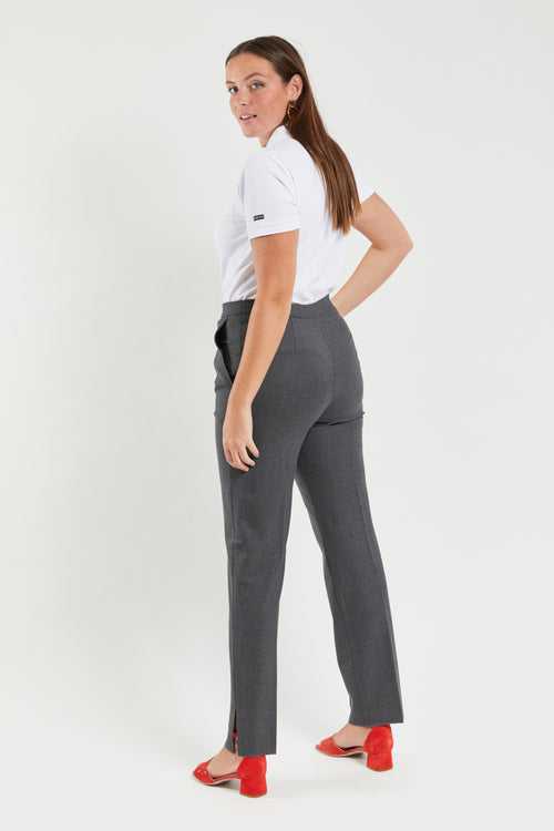 Fitted bi-stretch trousers with pleat - Armor-lux - 2