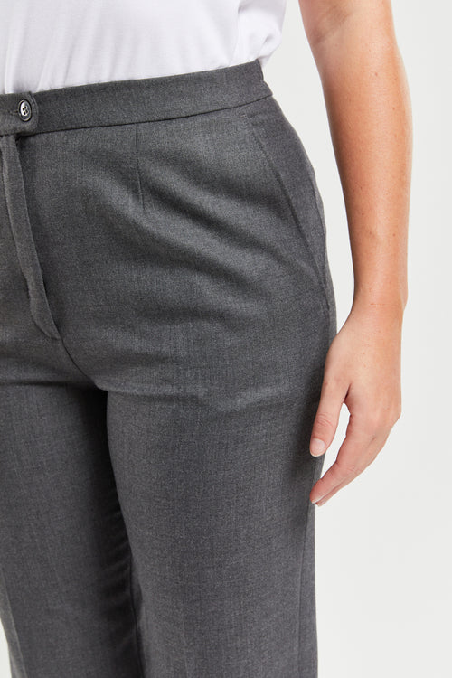 Fitted bi-stretch trousers with pleat - Armor-lux - 3