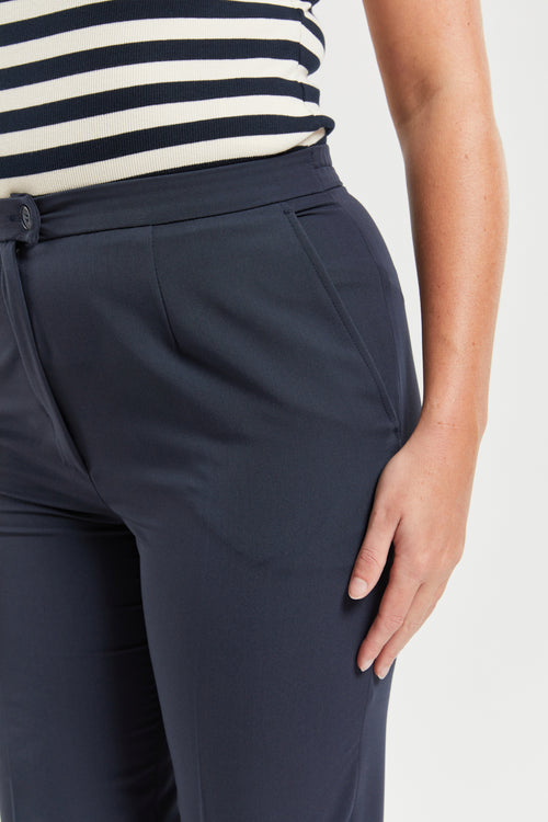 Fitted bi-stretch trousers with pleat - Armor-lux - 4