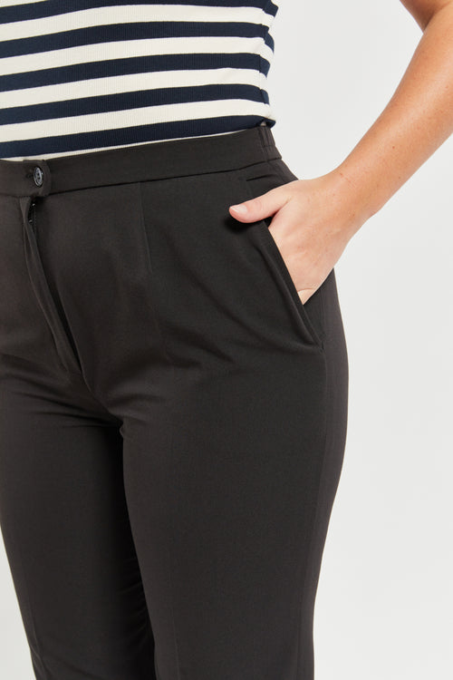 Fitted bi-stretch trousers with pleat - Armor-lux - 3