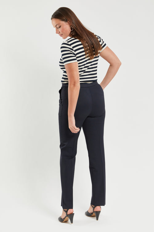 Fitted bi-stretch trousers with pleat - Armor-lux - 2