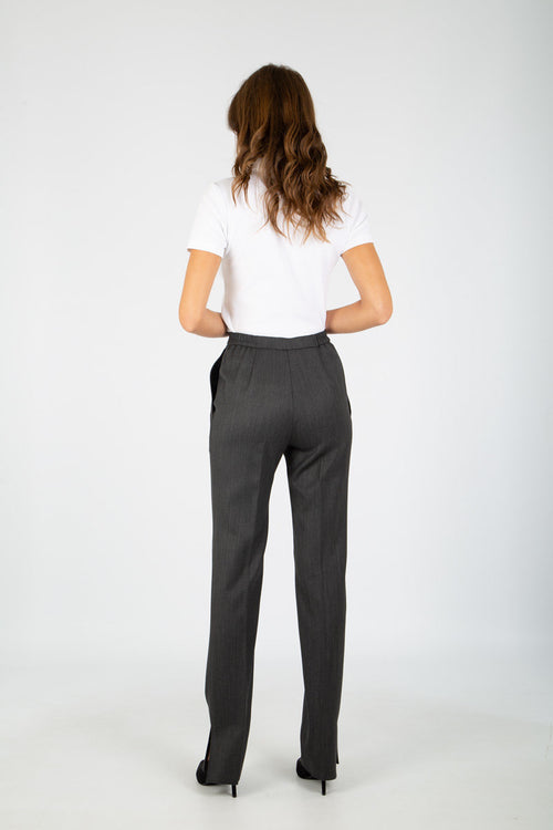 Fitted bi-stretch trousers with pleat - Armor-lux - 3