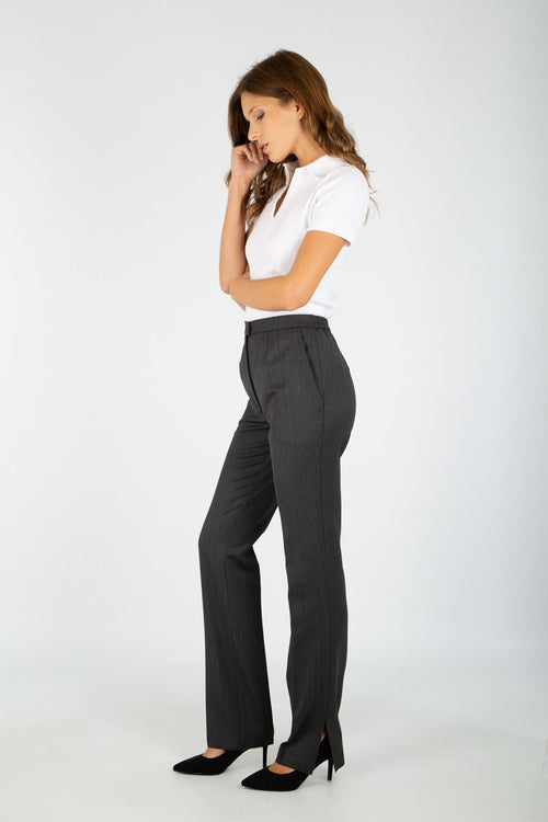 Fitted bi-stretch trousers with pleat - Armor-lux - 5