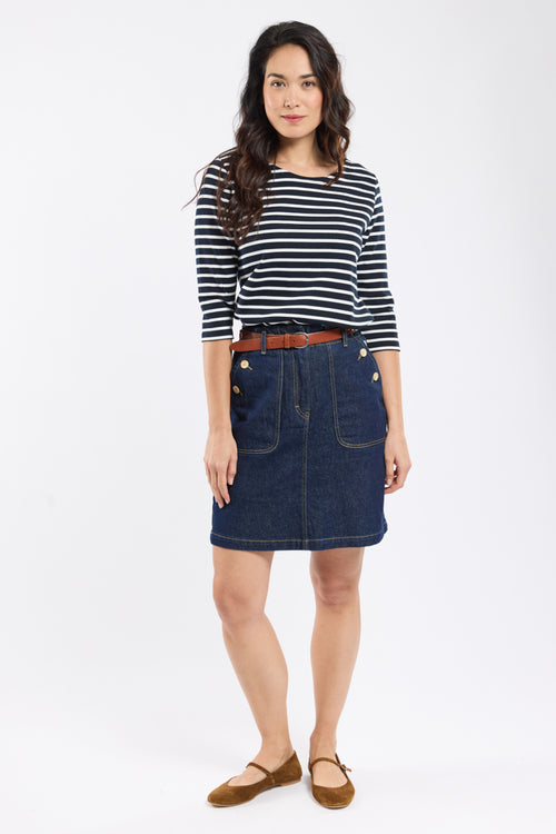 Marinière manches 3/4 - coton épais - Armor-lux - 3