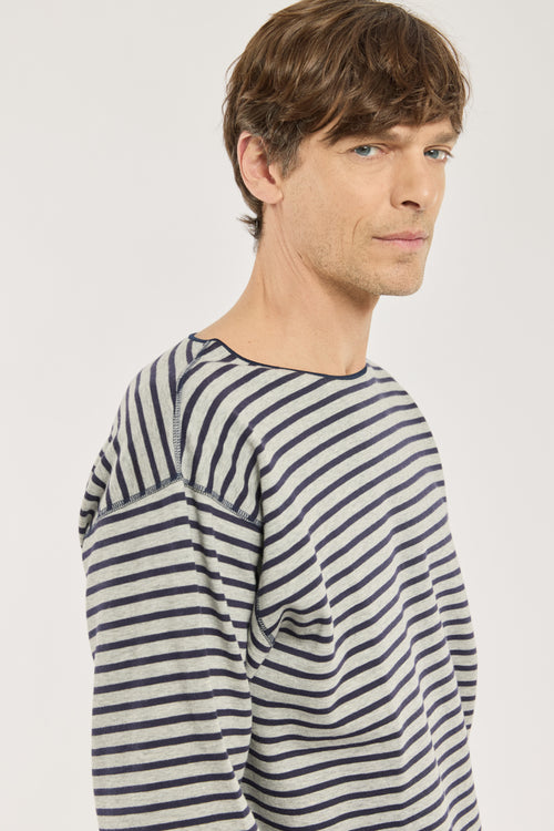 Reversible Breton striped shirt - cotton - Armor-lux - 2