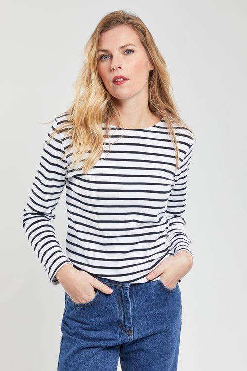 Heritage Breton striped shirt – thick cotton - Armor-lux - 1