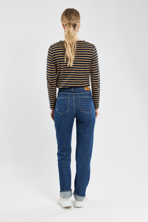Women denim straight jeans - Denham X Armor-lux - Armor-lux - 2