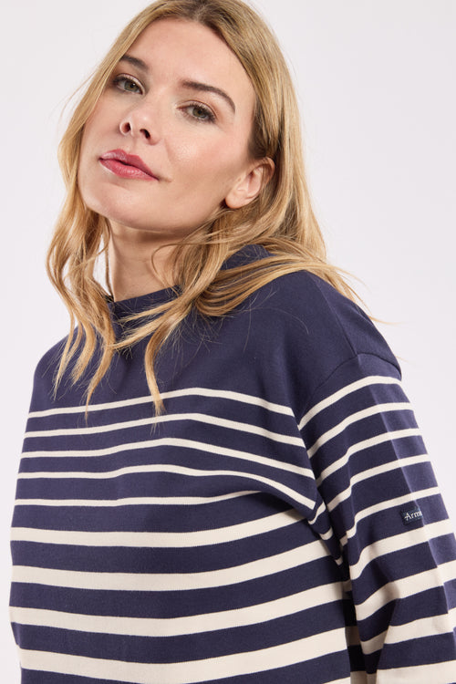 Breton striped shirt with 3/4-length sleeves – cotton - Armor-lux - 3