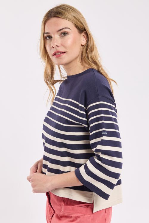 Breton striped shirt with 3/4-length sleeves – cotton - Armor-lux - 4