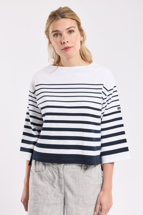 Breton striped shirt with 3/4-length sleeves – cotton - Armor-lux - 1