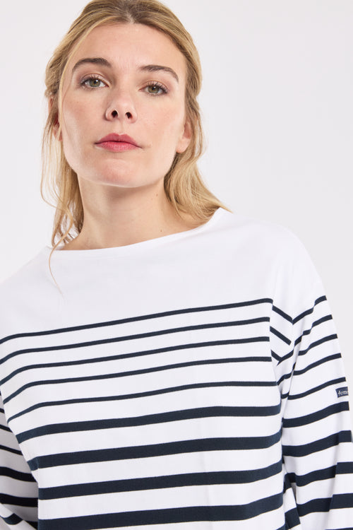 Breton striped shirt with 3/4-length sleeves – cotton - Armor-lux - 3