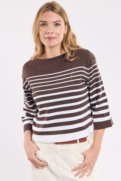 Breton striped shirt with 3/4-length sleeves – cotton - Armor-lux - 1