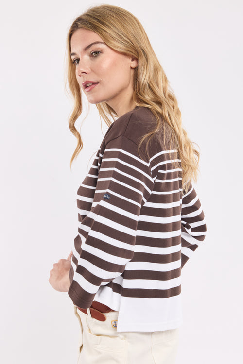 Breton striped shirt with 3/4-length sleeves – cotton - Armor-lux - 4