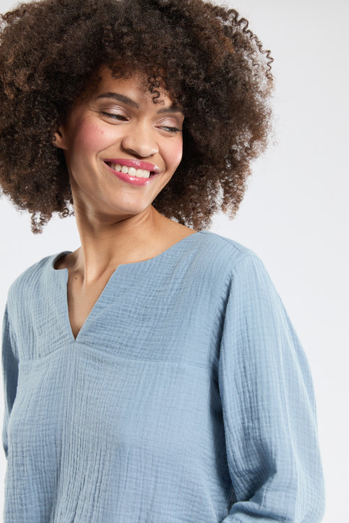 CALIA tunic - cotton gauze - Armor-lux - 3