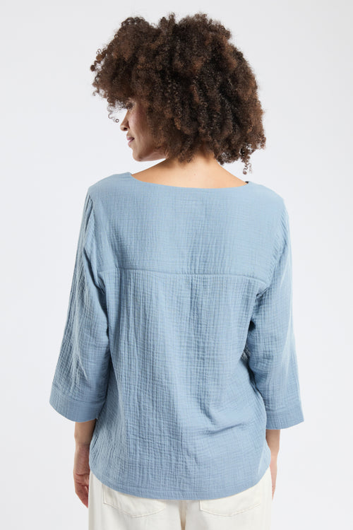 CALIA tunic - cotton gauze - Armor-lux - 4