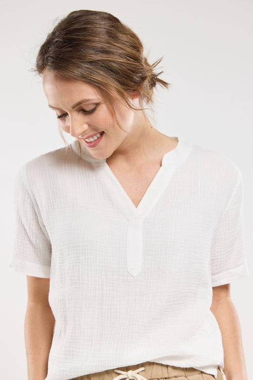CELYA blouse - cotton gauze - Armor-lux - 4