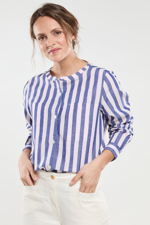 Chemisier rayé CORLYNE - coton - Armor-lux - 1