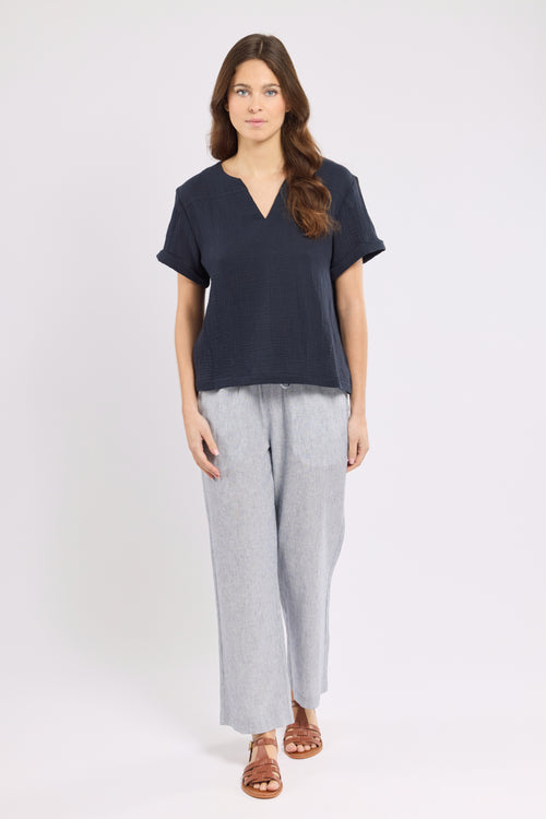 V-neck tunic - organic cotton - Armor-lux - 3