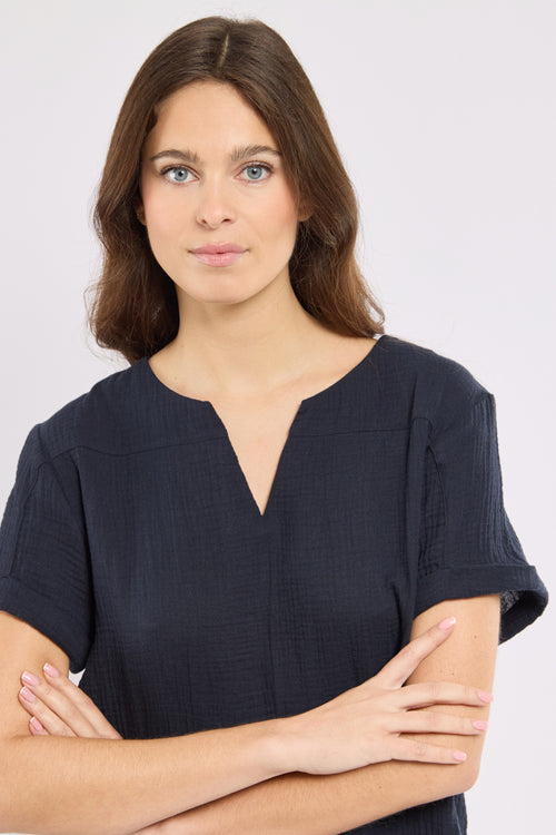 V-neck tunic - organic cotton - Armor-lux - 2