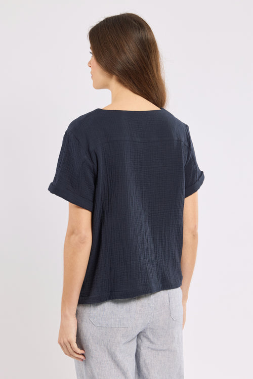V-neck tunic - organic cotton - Armor-lux - 4