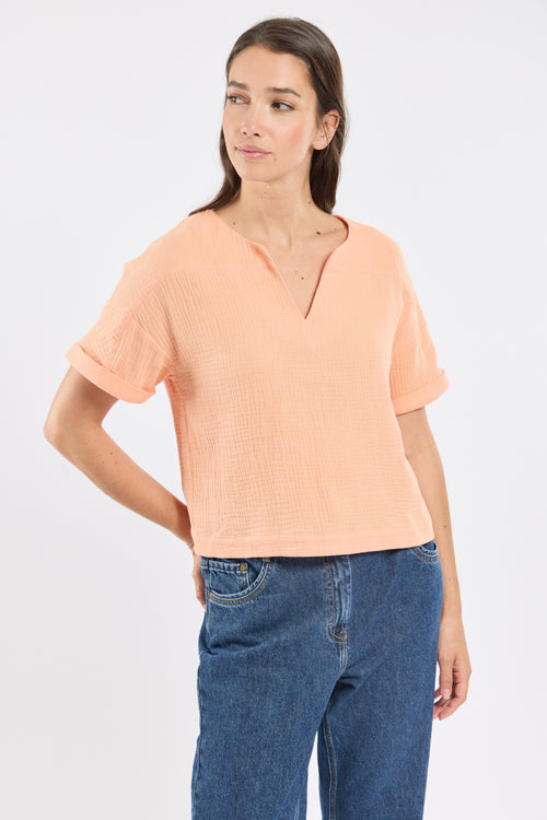 Tunique col V - coton biologique - Armor-lux - 1