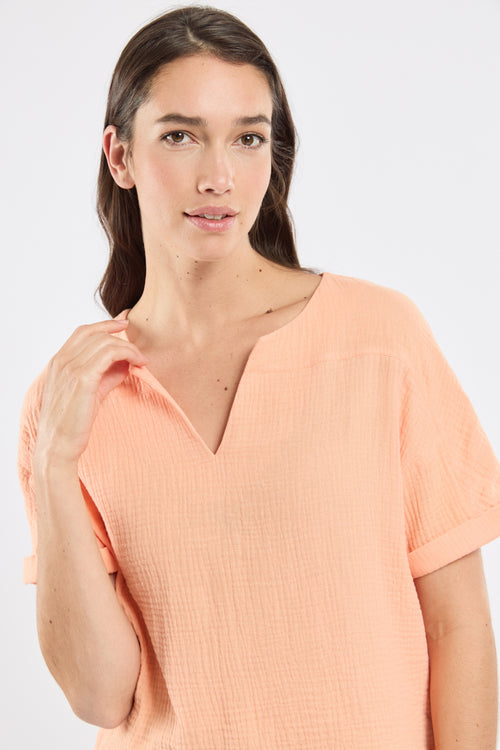 Tunique col V - coton biologique - Armor-lux - 2