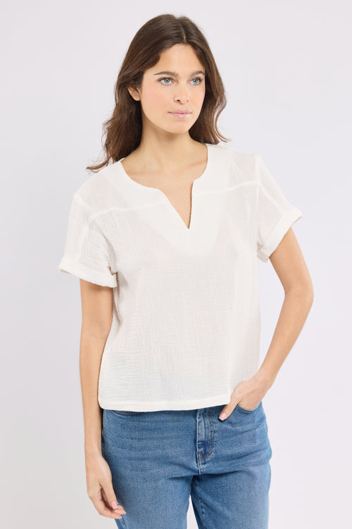Tunique col V - coton biologique - Armor-lux - 1