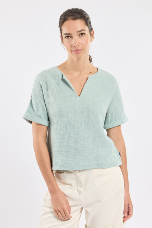 Tunique col V - coton biologique - Armor-lux - 1