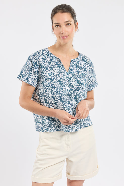 Tunique fleurie CELIANE - coton - Armor-lux - 1