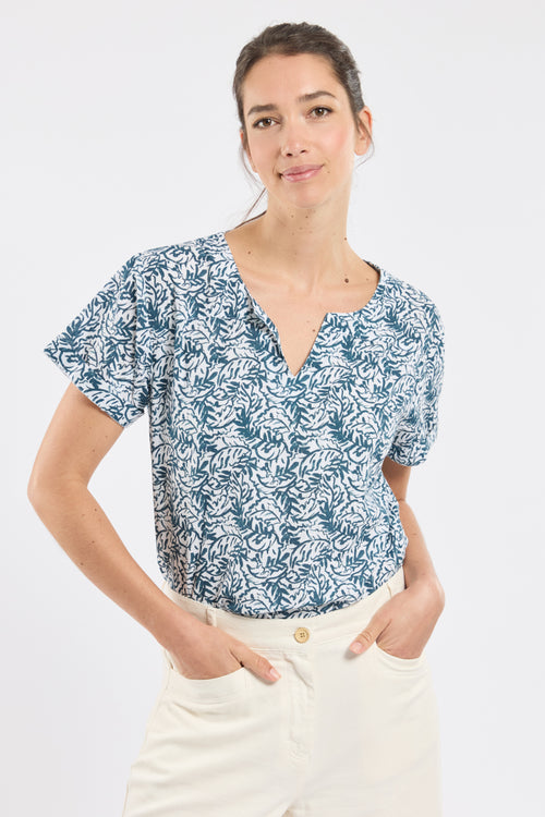 Blumige Tunika CELIANE – Baumwolle - Armor-lux - 4