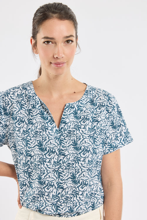 Blumige Tunika CELIANE – Baumwolle - Armor-lux - 2
