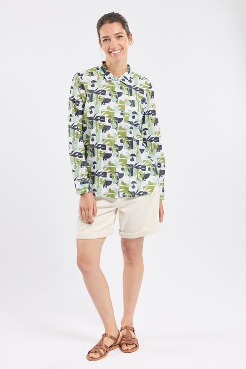 CREWLINE printed blouse - cotton - Armor-lux - 3