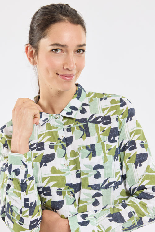 CREWLINE printed blouse - cotton - Armor-lux - 2