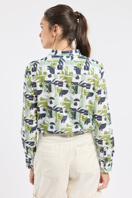 CREWLINE printed blouse - cotton - Armor-lux - 4