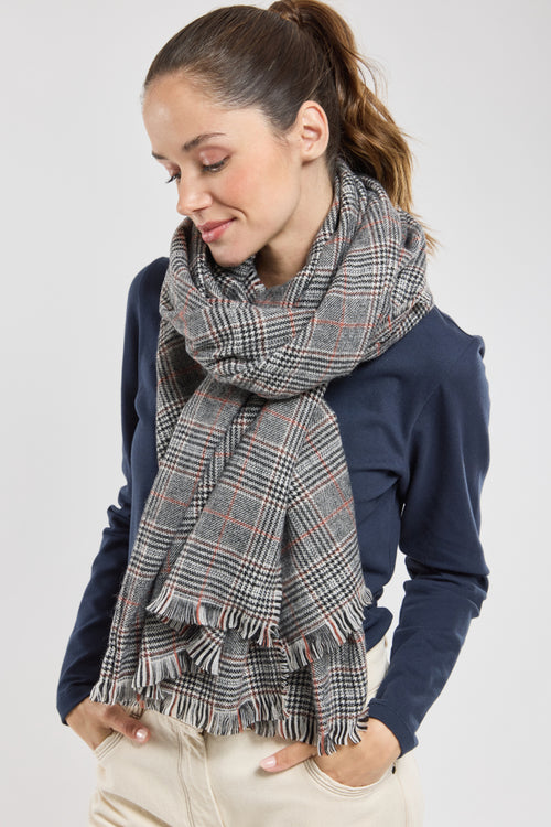 JULIUS scarf with small checks - Armor-lux - 2