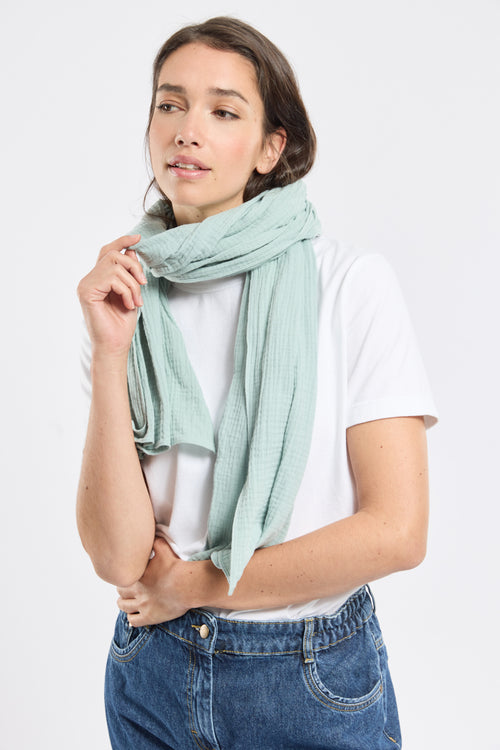 JORLYNE scarf - cotton gauze - Armor-lux - 1