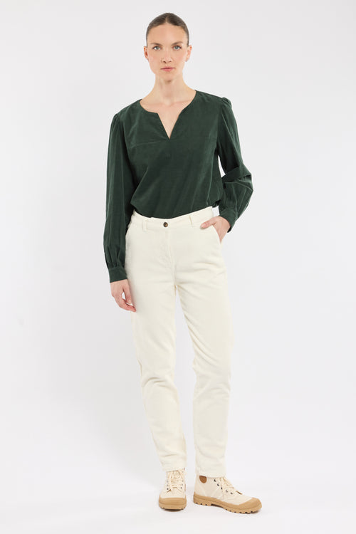 LUIS velour trousers - organic cotton - Armor-lux - 1