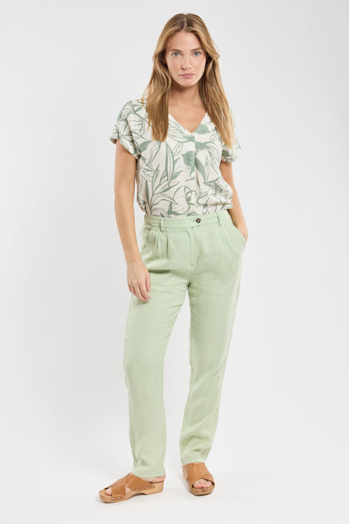 LOGANI trousers - linen - Armor-lux - 1