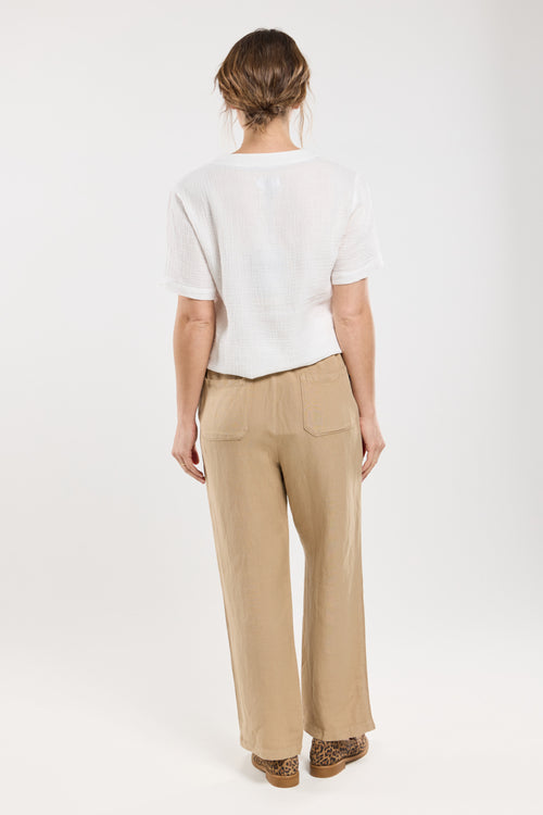 Wide-leg trousers - linen - Armor-lux - 3