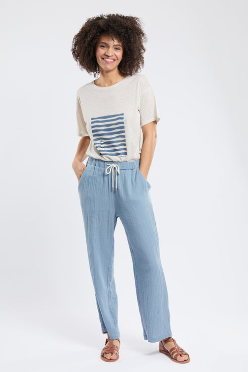 Pantalon large LAURINE - gaze de coton - Armor-lux - 1