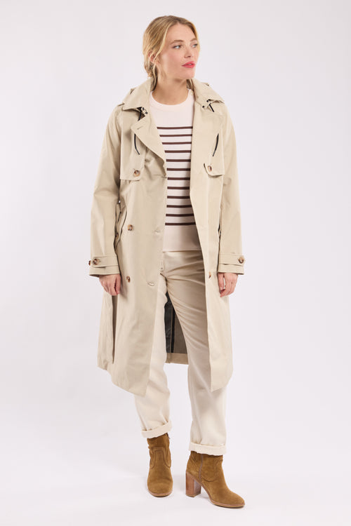 BEAUCE long trench coat - recycled polyester - Armor-lux - 4
