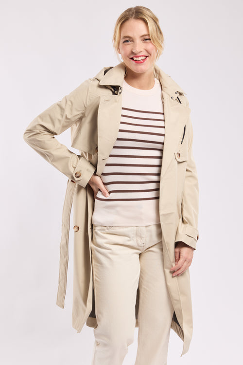 BEAUCE long trench coat - recycled polyester - Armor-lux - 3