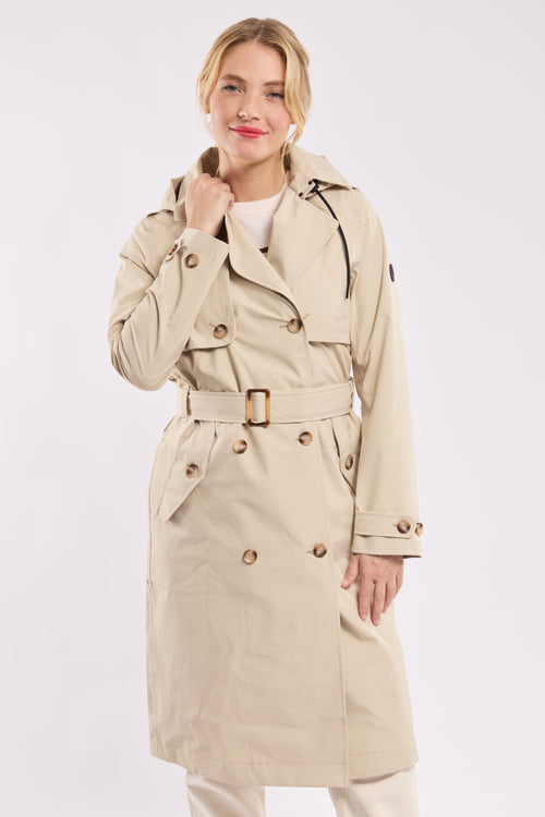 BEAUCE long trench coat - recycled polyester - Armor-lux - 1